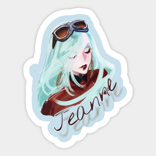 Jeanne Concept Art Sticker by Rose_Umbra